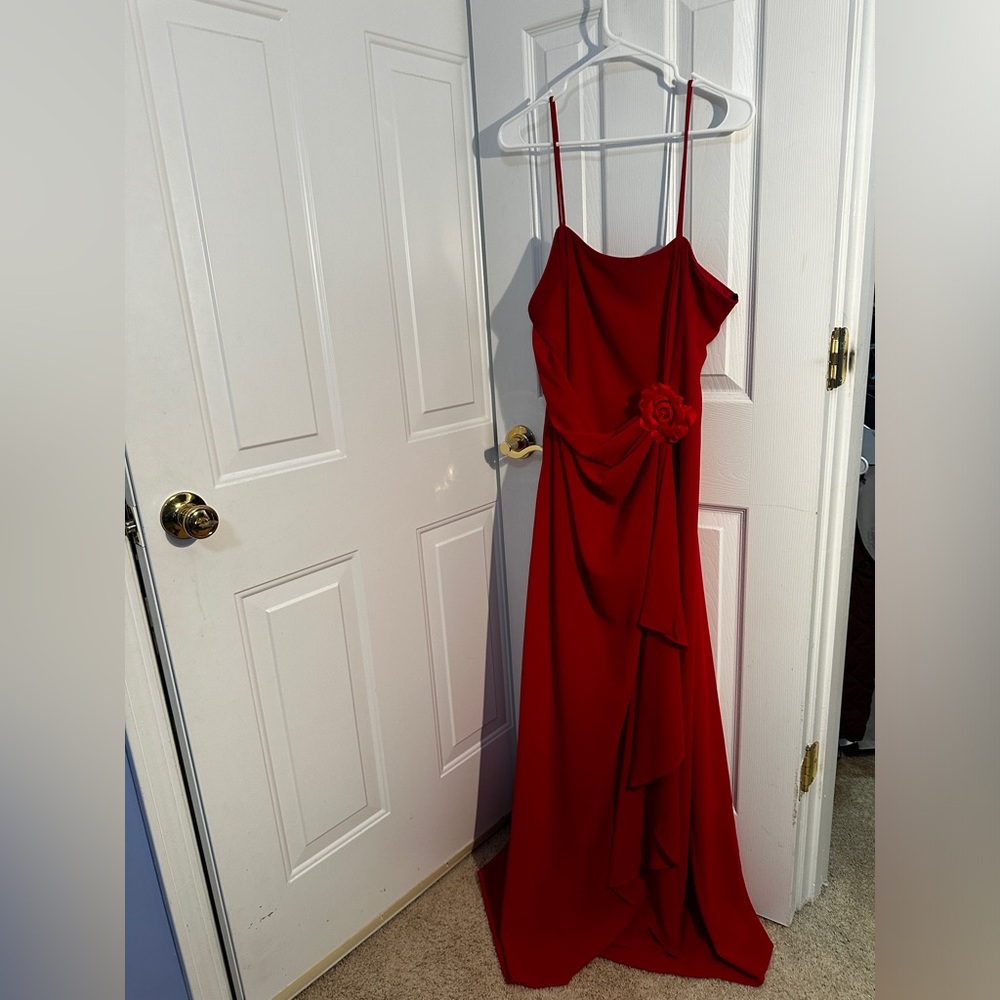 Fiesta Spaghetti Strap Prom Dress